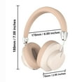 thumbnail image 3 of Oggfader Wireless Headphones Bluetooth Headphones Wireless Earbuds Over Ear Bluetooth Wireless Headphones Long Battery Life HiFi Noise Reduction Foldable Lightweight Headset With Khaki, 3 of 8