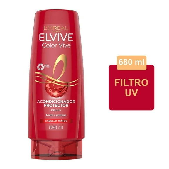 Acondicionador L'Oréal Elvive color vive cabello teñido 680 ml