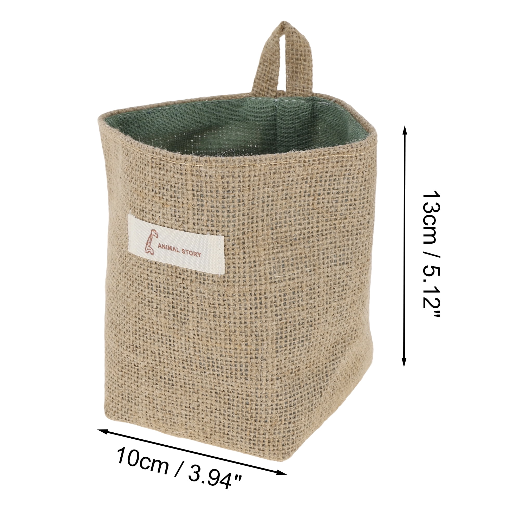Unique Bargains Simple Reusable Hanging Storage Bags 1 Pc Yellow Brown, Green
