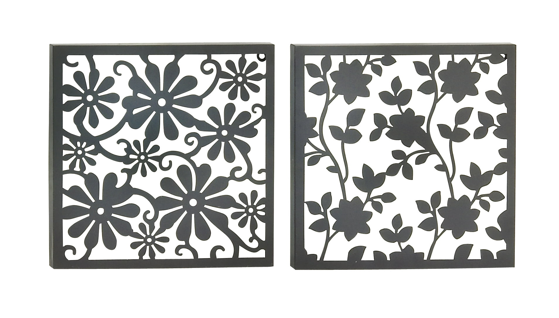 Set Of 2 Assorted Appealing Metal Wall Decor