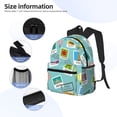 thumbnail image 5 of Picia World Travel1 Large Capacity Backpack Classic Style Backpack Casual Backpack Water-Resistant School Work Travel Outdoor Backpack, 5 of 8