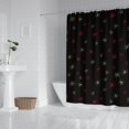 thumbnail image 2 of Black Christmas Star Pattern Shower Curtain 72"x72" ,Bathroom Decorative Shower Curtains Set with 12 Hooks,Modern Waterproof Washable Shower Curtain, 2 of 6