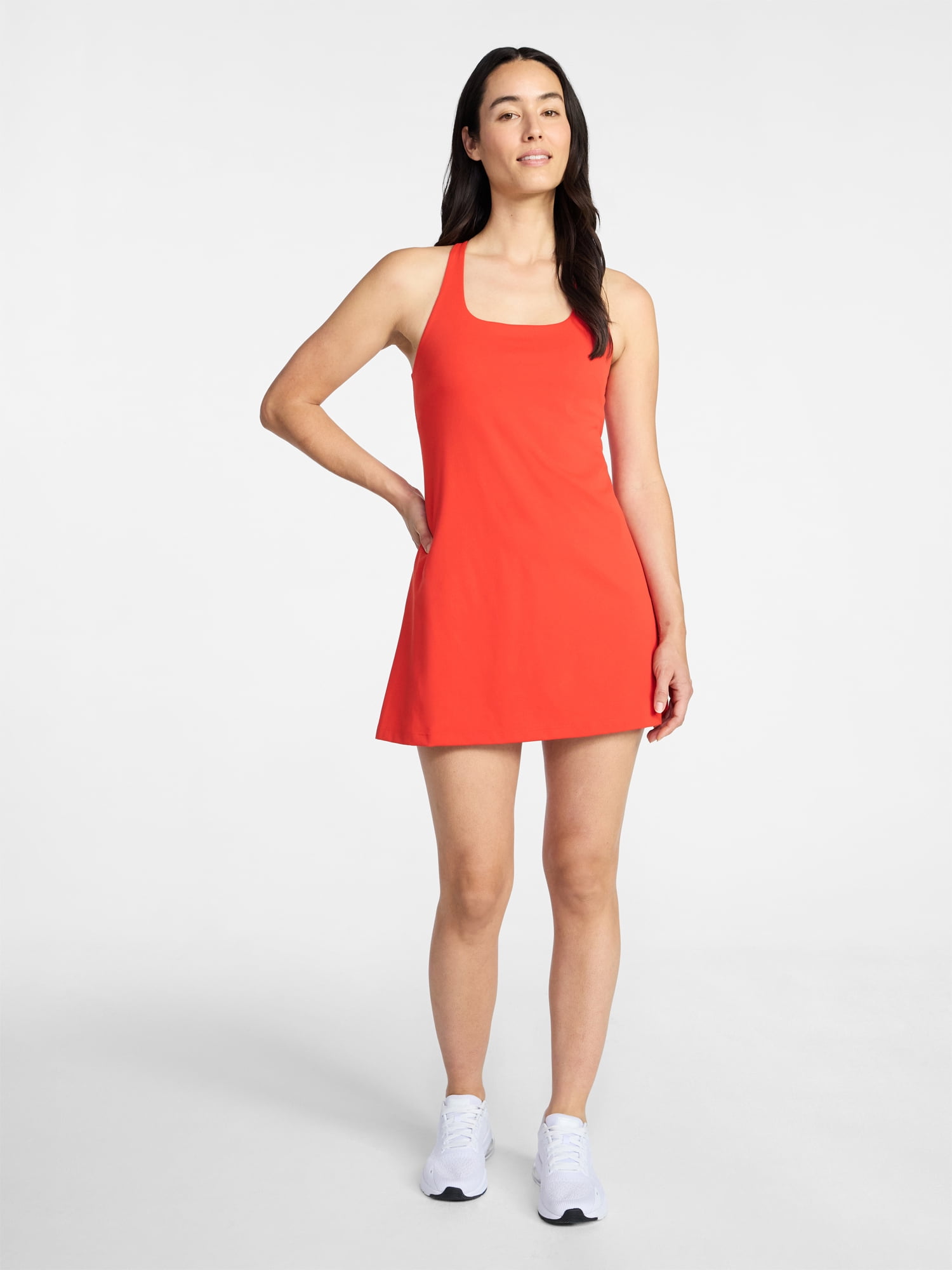 Avia Women's Strappy Knot Back Active Tennis Dress, Sizes XS-XXXL