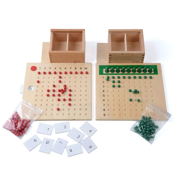 Tabla Montessori de multiplicación y división Kghios para niños
