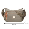 thumbnail image 1 of Heiheiup Fashion Multicolor Nylon Fabric Large Capacity Zipper Adjustable Shoulder Strap Messenger Bag, 1 of 2