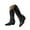 Black, variant on Dakaela Women's Western Cowboy Boots Pointed Toe Cowgirl Knee High Boot Embroidered Wide Mid Calf Boots