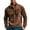 Brown, variant on Full Zip Jacket Men Men's Autumn Winter Casual Button Down Pocket Jacket Outerwear Coat for Daily Street Style