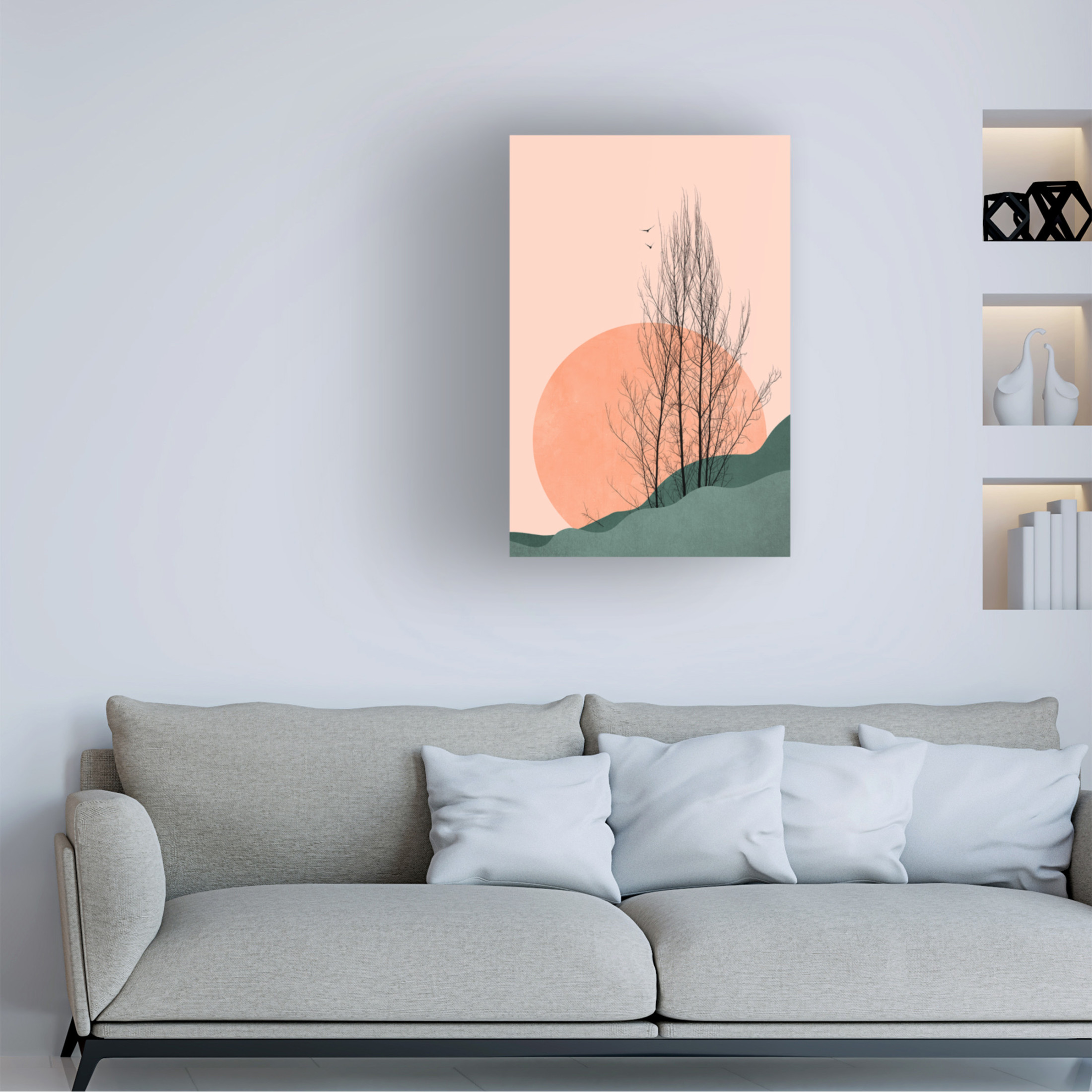 Trademark Fine Art Kubistika Sunset Memories Canvas Wall Art