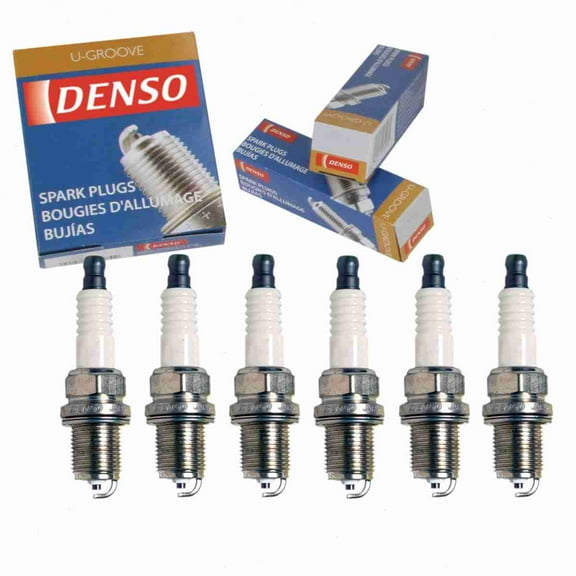 6 pc DENSO Standard U-Groove Spark Plugs compatible with Mercury Villager 3.0L 3.3L V6 1993-2002
