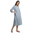 thumbnail image 3 of Moomaya Chemise de Nuit Longue à Boutons pour Femmes Imprimée, 3 of 6