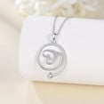 thumbnail image 2 of Ring Holder Necklace Nurse Gifts S925 Sterling Silver Stethoscope Pendant Necklace Ring Keeper Jewelry Gifts for Women Doctor Nurse RN Medical Student, 2 of 6