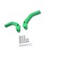 thumbnail image 3 of Soporte para guardamanos de motocross Soporte protector de manos para motocicleta Fácil instalación 22mm Verde, 3 of 9