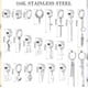 thumbnail image 4 of 25 Aretes Falsos Piercing Hombre Imán Earring-D Acero Inoxidable, 4 of 4