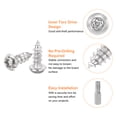 thumbnail image 4 of 30pack M6 x 12mm Button Head Torx Security Sheet Metal Screws with T30 Bit, 4 of 6