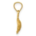 thumbnail image 2 of Auriga 10k Yellow Gold Fish Pendant for Women (L-16 mm, W-10 mm), 2 of 6