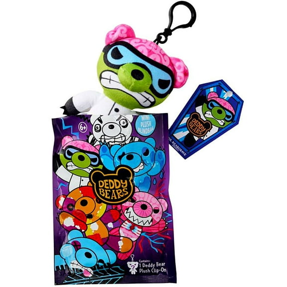 Deddy Bears Plush 4.5" Inch Clip-On Mystery Pack, Series 3 (1 Random Figure)