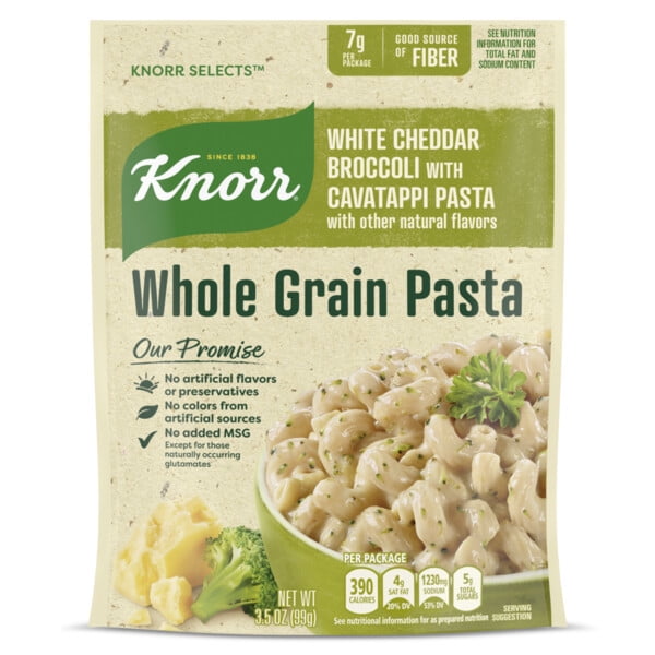 Knorr Selects Pasta Side Dish White Cheddar Broccoli with Cavatappi