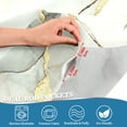 thumbnail image 3 of Yayeee Kitchen Curtains Tier Pair Light Filtering 27"x24" Rod Pocket Short Cafe Window Panel, Gray Marble Pattern, 3 of 7