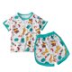 thumbnail image 1 of Odeerbi 0-10 Años Niños Niñas Conjuntos de Verano Jirafa Estampado Camiseta Manga Corta de Algodón Pantalones Cortos Conjunto de Dos Piezas, 1 of 3