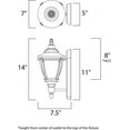 thumbnail image 2 of Maxim Morrow Bay DC One Light 20-Inch Outdoor Wall Light - Earth Tone - 3184WGET, 2 of 2