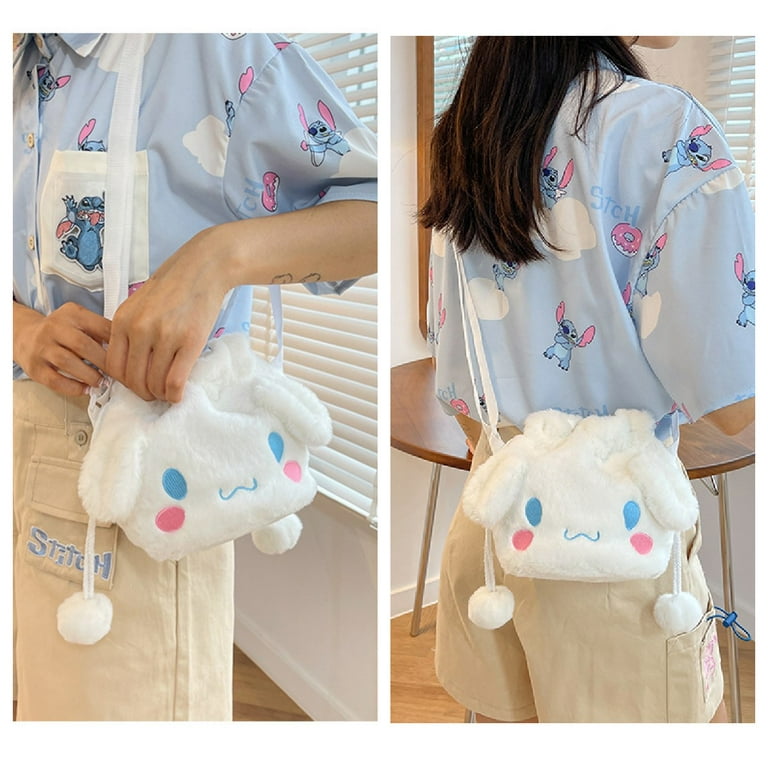Sanrio Hello Kitty Plush Backpack Kawaii Stuffed Animals Dolls Toys Plushie  Bag Anime Cartoon Shoulder Backpacks Bags For Girls