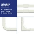 thumbnail image 4 of Wire Trak Wire Management Kit, 1" x 1/2" Peel and Stick Adhesive Raceway, 54", 4 of 11