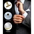 thumbnail image 5 of VITTORIO VICO Gold & Silver Colorful Button Cufflinks (18xx Series) by Classy Cufflinks, 5 of 56