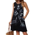 thumbnail image 2 of Rod Wave Alone Sleeveless Dress For Womens Summer Novelty Sundress Soft Casual Knee Length Loose Tank Dress, 2 of 7