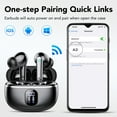 thumbnail image 5 of Wireless Ear Buds 50H Playback LED Power Display Earphones with Wireless Charging Case Headphones IPX7 Waterproof in-Ear Earbuds with Mic Compatible for iPhone Android Black, 5 of 6