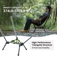 thumbnail image 4 of OneTigris Tigerblade High Back Camping Chair with Pillow Design, Comfortable Widened Seat Folding Chair, 4 of 9
