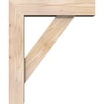 thumbnail image 3 of Ekena Millwork 5 1/2"W x 20"D x 24"H Traditional Block Smooth Bracket w/ Offset Brace, Douglas Fir, 3 of 25