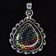 thumbnail image 3 of Natural Opal 31 Ct Pear Cut Certified 925 Starling Silver Gems Pendant For Her, 3 of 7
