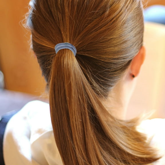 KONTONTY 5Pcs Simple Hair Bands Elastic for Girls Daily Use Assorted Color