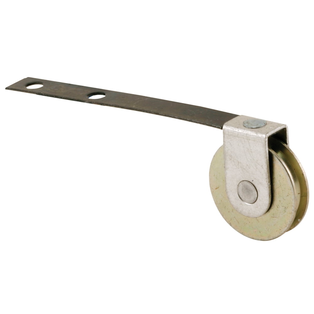 Screen door roller, 31/4 in. Flat Tension Spring, Steel roller, 2 per pack.