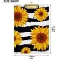 thumbnail image 3 of FMSHPON Stripe Sunflower Clipboard Hardboard Wood Nursing Clip Board and Pull for Standard A4 Letter 13x9 inches, 3 of 8