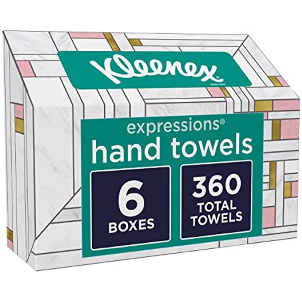 Kleenex Expressions Disposable Paper Hand Towels, Paper Hand Towels For