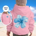 thumbnail image 2 of LIIPEE Girls Boys Hoodies Fall Winter Casual Cute Long Sleeve Cartoon Flower Graphic Printed Pullover Hooded Sweatshirt With Pocket Girl Soft School Outdoor Play Casual Outings Hoodie,Pink,2-3 Years, 2 of 7