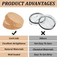 thumbnail image 4 of 2 pc 2pcs Cork Bottle Stoppers 4.7~4.1 inch Wooden Tapered Cork Plug Wood Corks Lids Bottle Lids Cork Stoppers Wine Bottle Stoppers Wood Jar Cork for Kitchen Wedding Favor Canning, 4 of 9