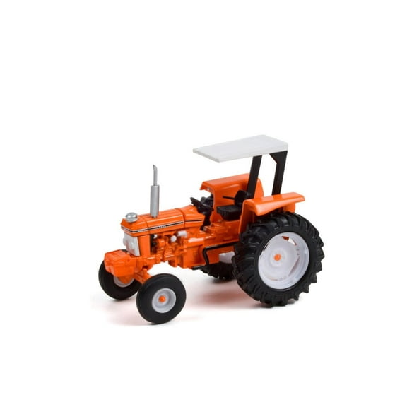 1989 Ford 6610 Tractor w/ Canopy, Orange - Greenlight 48060E/48 - 1/64 scale Diecast Model Toy Car
