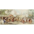 thumbnail image 2 of Eugène Lami 18x10 Black Ornate Wood Framed Double Matted Museum Art Print Titled - London, the State Opening of Parliament (1855), 2 of 5