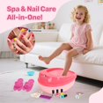 thumbnail image 4 of Spa para pies para niños IPOOLTENG con kit de uñas y luces de colores, 4 of 9