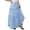 Blue, variant on a.Jesdani Women Plus size Long Maxi Skirts Elastic High Waist A Line Ruffle Swing Beach Maxi Skirt L-4x