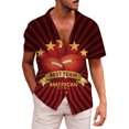 thumbnail image 1 of Camisas Para Hombre Manga Larga Regular Fit Camiseta de regalo deportiva para al fútbol americano para hombre, camiseta Retro de Rugby para jugador de Rugby (Wine, 3XL), 1 of 3
