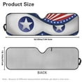thumbnail image 7 of Uorisanigo Windshield Sun Shade for 1997-2018 Jeep Wrangler TJ JK JKU, UV Rays Blocker American Flag Eyes Print Sunshades Heat Shield, Front Window Windshield Cover Accessories, 7 of 7