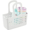 thumbnail image 5 of iDesign Small Plastic Orbz Bathroom Shower Tote, 11.25" x 5.25" x 12", White, 5 of 6