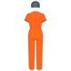 thumbnail image 4 of Disfraz de prisionero para niños, mono de rayas con sombrero, uniforme de prisión para reclusos, disfraz de cosplay de Jailbird para fiesta temática, 4 of 5