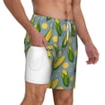 thumbnail image 2 of Balery Corn On The Leaves Mens Swim Trunks Swim Shorts for Men Quick Dry Inseam Beach Shorts with Compression Liner Pocket-Medium, 2 of 9