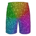 thumbnail image 6 of Naloa Colorful Glitter Men's Beach Shorts, Surfing shorts, Swim trunks, Quick Dry Swim Trunks for Surfing Beach Fun - Large, 6 of 9
