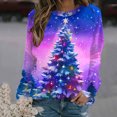 thumbnail image 2 of Xmas Snowman Sweatshirts for Women Funny Christmas Hoodies Oversized Fleece Tops Long Sleeve Crewneck Tops Warm Sweaters Lightweight Pullover Fall Winter Clothes, 2 of 4