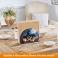 thumbnail image 5 of Qxltty Wizard Hat Skull Acrylic Napkin Holder Set of 1 Transparent Dining Table Kitchen Cafeteria Home Decor 4.1x4.9x1.97in, 5 of 9